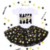 Flickas klänningar hej 2024 baby klänningar baby bodysuits baby tutu bodysuits barnkläder nyårsfest tjej presentuppsättningar 2312306