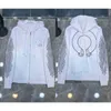 Ontwerper Hart Hoodie Chromes Heren Hoody Kleding Dames Hoodies Capuchon Ch Kruis Bloem Arm Front Gedrukt Hoefijzerzak Ritsxi6y QL9T