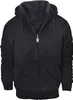 Geek Lighting Hoodies för män Heavyweight Fleece Sweatshirt - Full Zip Up Thick Sherpa fodrad