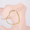 Hoop Earrings Hgflyxu Stainless Steel Heart Earring Gold Color Large Fashion Party Ear Jewelry Wholesale