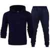 Chándales para hombres Hombres básicos Mujeres 2 piezas Conjuntos Sudadera Sudaderas con capucha Pantalones 2023 Gimnasios masculinos Fitness Tops Joggers Ropa deportiva Chándales 231206