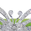 Nowy przyjazd oszałamiający luksusowy biżuteria Bolenia 925 Srebrna brutalna Pave White Sapphire CZ Diamond Obiec
