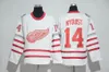 Factory Outlet Men S Detroit Wings #14 Gustav Nyquist #30 Osgood #35 Jimmy Howard Red White Beste Kwaliteit Ice Hockey Jerseys Gratis Shippin