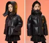 Casaco para baixo rússia inverno de alta qualidade jaqueta mais grossa crianças com capuz preto branco pato outerwear menina e meninos casacos-30 1215