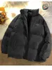 Womens Down Parkas Winter Coat for Women Trend Korean Stil Lossa kort enkel fast färg Keep Warm Casual Jacket 231206