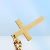 MIC Fashion alloy Glossy Cross charm Pendant Chain Necklace for Men Women 2224 Inches 4 colors 12pcs lots207f3778438