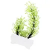 Flores decorativas grinaldas pequenos bonsai artificial planta em vaso plantas de interior plástico falso flor gota entrega casa jardim festivo pa otvfb