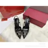 27% OFF Sports 2024 Stunning high womens new v-house pointed Rhinestone single shoes thin heels niche design Baotou sandals summer