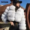Women's Fur Faux Women Mink Coats Winter Top Fashion Coat Elegant Thick Warm Outerwear Woman Fluffy Furry Fake Jacket Mujer S4xl 231205