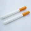 100pcs / lot Céramique Cigarette Hitter Pipe Forme Jaune Filtre Couleur 100pcs boîte 78mm 55mm One Hitter Bat Métal ZZ