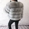 女性の毛皮のフェイクスタイル本物の毛皮のコート100ナチュラルジャケット女性冬の温かい革の高品質ベスト231205