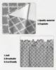 Gordijn Klassieke Geometrie Donkergrijs Marokko Gordijnen Voor Slaapkamer Raam Woonkamer Driehoekige Jaloezieën Gordijnen