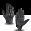 Gants à cinq doigts Accessoires de moto Gants de moto Gants de motocross en cuir Protection des motocyclistes Gants à écran tactile en peau de chèvre Q231206