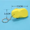 Keychains Lanyards 30 Pieces Cute 3D EVA Beach Hole Little Croc Shoe Key Chain Mini Slipper Shoes Keychain for Girl Boy Christmas Gift Jewelry 231205