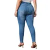 Damesjeans Grote maten Hoge taille Casual skinny denim Fat Mom XL-5XL Kwaliteit Groothandelsprijs