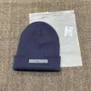 Es mode ull stickad hatt designer beanie cap mens höst vinter skalle caps casual monterade 15 färger