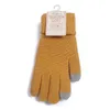 Vijf Vingers Handschoenen Dames Heren Warm Winter Touchscreen Stretch Gebreide Wanten Wol Volledige Vinger Guantes Vrouwelijke Gehaakte Handschoen 231205