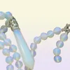 Hexagonal ädelsten helande chakra reiki opal opalite stenhänge halsband 18quot9443413