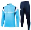 23/24 Marsella trascksuit HOMBRE Camiseta de fútbol conjunto Fútbol Traje de entrenamiento de fútbol 22 23 OM Survetement Maillot Foot Chandal