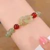 Link Bracelets Natural An Jade Love Connecting Buckle Beads Bracelet Adjustable Bangle Jewellery Accessories DIY Hand-Carved Woman Amulet
