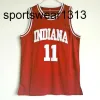 رجال إنديانا هووسيرس كلية كرة السلة الجامعة #11 Isiah Thomas قمصان مخيط Jersey S-XXL