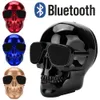 Динамики для сотовых телефонов Беспроводная связь Bluetooth Динамик в форме черепа Портативный мини-стерео Уникальный динамик с улучшенными басами Аудио-музыкальный плеер 5 Вт с поддержкой TF-карты 231206