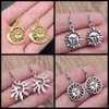 Charm Fashion Handmased Simple Design Sun Mystical Dangle örhängen för Witch Pagan Gothic Hoops Earring Gift 231205