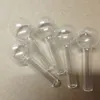 Mini Clear Glass Pipe 7cm 25mm Boll Oil Nail Burning Jumbo Pipe Pyrex Glass Oil Burner rökrör