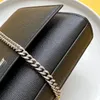 Designerska torba damska luksusowa torba łańcucha kawioru kawioru mody Flip ramię złota srebrna łańcuch sprzętowy torba na crossbody Rozmiar: 24*14*5 cm