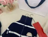 Marka bebek kazak yarım fermuarlı tasarım çocuk hoodie boyutu 100-160 Sonbahar Çocuk Tasarımcı Giysileri Örme Toddler Pullover Dec05