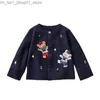 Strickjacke Mädchen Kleidung Pullover 2023 Herbst Neue Stil Familie Kinder Pirate Bär Wolle Strickjacke Jungen Top Q231206