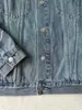 Мужские куртки Дизайнерская 2023 осень/зима с буквенным принтом, свободная и утягивающая повседневная джинсовая куртка 3KRK