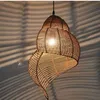 Rattan-Lampenschirm, Deckenlampen, dekorative Pendelleuchte, Rattan-Lampenschirm für Heimdekoration