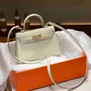 Diseñador de lujo Bolso Kilyee Bolso de segunda generación Mini bolso pequeño portátil Bolso versátil de moda Bolso bandolera con estampado de palma para mujer Mini bolso cruzado de un solo hombro