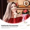 Bandane 2 pezzi Cerchietto per capelli in metallo Cerchietto per capelli in metallo Diadema per ragazze di Natale Copricapo Accessori per capelli