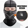 Others1 Breathable Motorcycle Fl Face Er Motorbike Cycling Bike Mask Motocross Moto Riding Helmet Liner Caps Men Drop Delivery Sports Dhswp