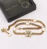 Moda placcato oro 18 carati vintage lettera G collane con pendente girocollo catene di maglione geometriche di lusso collana da donna da uomo