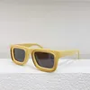 Óculos de sol de designer para mulheres homens verão 2401 anti-ultravioleta retro placa moda acetato quadrado quadro completo passarela estilo cyberpunk uv400 óculos caixa aleatória