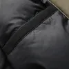 メンズダウンパーカス冬の男性ブラックカーキフード付きパフパフベーシックコート男性カジュアルシックウォームパッド付きジャケットデイリーアウター231205