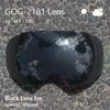 Skidglasögon Copozz 2181 Magnetiskt ersättningsslins för skidglasögon anti-dimma UV400 sfäriska skidglasögon snowboard Gogglesonly 231205