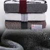 Men's Sweaters ICPANS Plus Size L6XL Winter Male Lamb Cashmere Cardigans Men Cotton Polyester Coat Thicken Warm Cardigan 231205