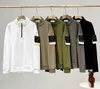 Sweat-shirt à capuche pour hommes de luxe Designer ColorsStones Island Pull à manches longues pour poignets brodés décontractés pour femmes