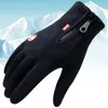 5本の指の手袋冬の暖かいサイクリング自転車タッチスクリーンフルフィンガーグローブ防水屋外バイクスキー釣りモーターサイクル231205