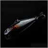 Yemler 5 renkli lazer çizgileri minnow balıkçı bas krankbait kancaları mücadele krank opp çantası paketleme 8.4g 8.5cm / 3.35 damla teslimat dh7ic