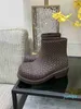 Gli ultimi popolari stivali da pioggia con motivo tessuto ecologico