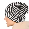 Berets Zebra Animal Pattern Cap Goth Adult Street Skullies Beanies Hats Summer Warm Head Wrap Bonnet Knitted Hat