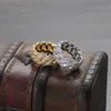 10mm Hip Hop 2 rangées CZ pierre Bling glacé rond chaîne cubaine bagues pour hommes rappeur anneau bijoux or argent Color245n