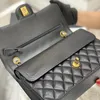 10a espelho qualidade sacos de ombro clássico 255cm pele de carneiro diamante treliça flap saco designer mulheres cadeia cross body bags luxo designers bolsa com caixa de bezerro