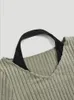 Camisola feminina contraste colarinho manga sino colheita tee halter ocidental com nervuras malha magro camisas longas topos elástico básico estiramento 231205