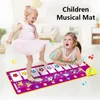 Claviers Piano Tapis de piano pour enfants Enfants Fitness Clavier Jouer de la musique Tapis tout-petits Instrument de musique Jouets Jouets éducatifs Cadeau pour fille garçon 231206